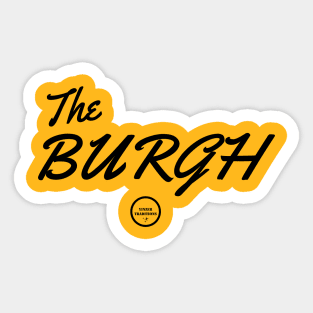 The Burgh Black Sticker